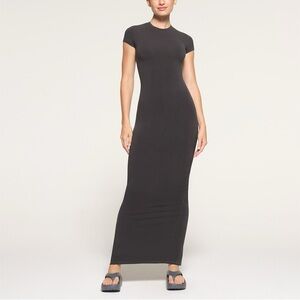 SKIMS New Vintage T-Shirt Long Dress | Ash | M
